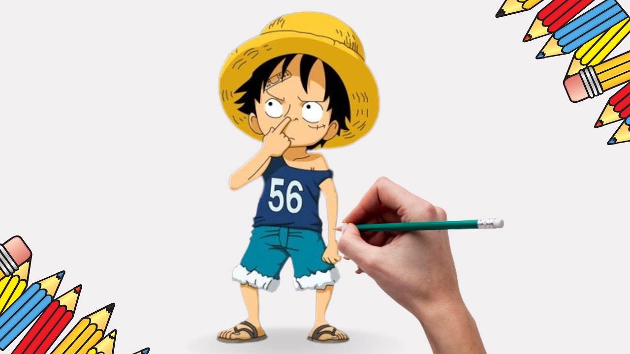 Como Desenhar o Monkey D Luffy (wano) passo a passo 