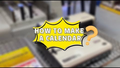 ROYALTECH Manual Wire-O Binding Machine _ Demo/Tutorial (HOW TO CREATE A WALL CALENDAR)