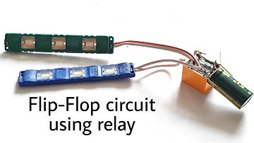 Dual led flasher using relay | how to make flip-flop circuit using led