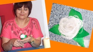 DIY: Como hacer una rosa de tela