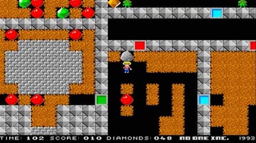 AMIGA OCS REVENGE OF THE YAMS 2 BOULDERDASH BOULDER DASH  EMERALD MINES revengeyams6 AKA revengeyam6