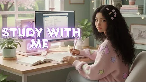 Study With Me • 2 Pomodoros • Aesthetic & Productive 💗