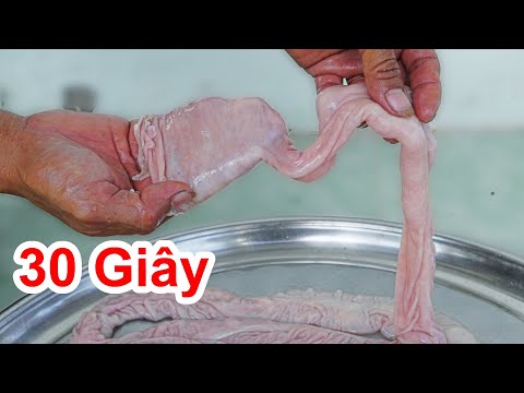 #1 Cách Móc Ruột Lòng Heo Cực Nhanh / Mẹo Lộn Lòng Heo Đơn Giản . how to make pig organs / Làm Lòng heo Mới Nhất
