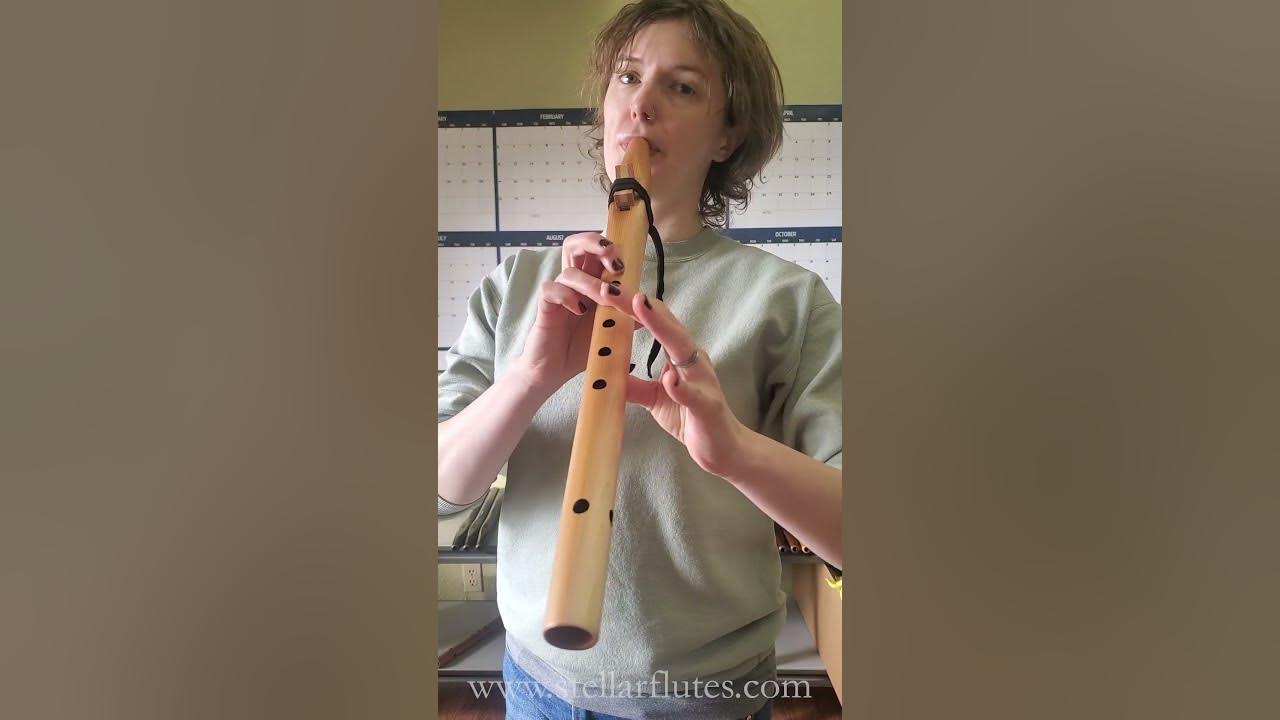 Native American Style Flute in the key of A by Stellar Flutes Basic Western Red Cedar Flute