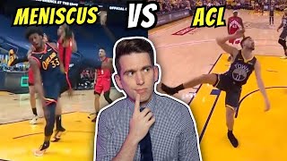 James Wiseman TEARS His Meniscus - Doctor Explains & Compares to Klay Thompson's ACL Tear