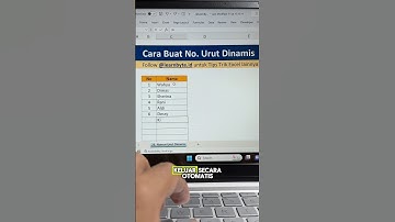 Cara Buat Nomor Urut Dinamis di Excel #exceltips #exceltricks #exceltutorial #excel