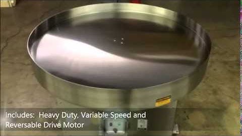 48" Rotary Accumulation Table -Stainless Steel & Wash Down Showcase