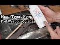 Knife Heat Treat - Foil Wrapping Blades