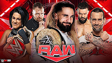 WWE RAW Extended Intro V1 - WWE 2K23 Universe Mode