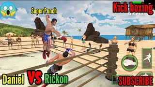 Kick Boxing Gym Fighting Game :Training Master Daniel Super Punch  😱  Vs Rickon 🤩😍👈👈..... screenshot 5