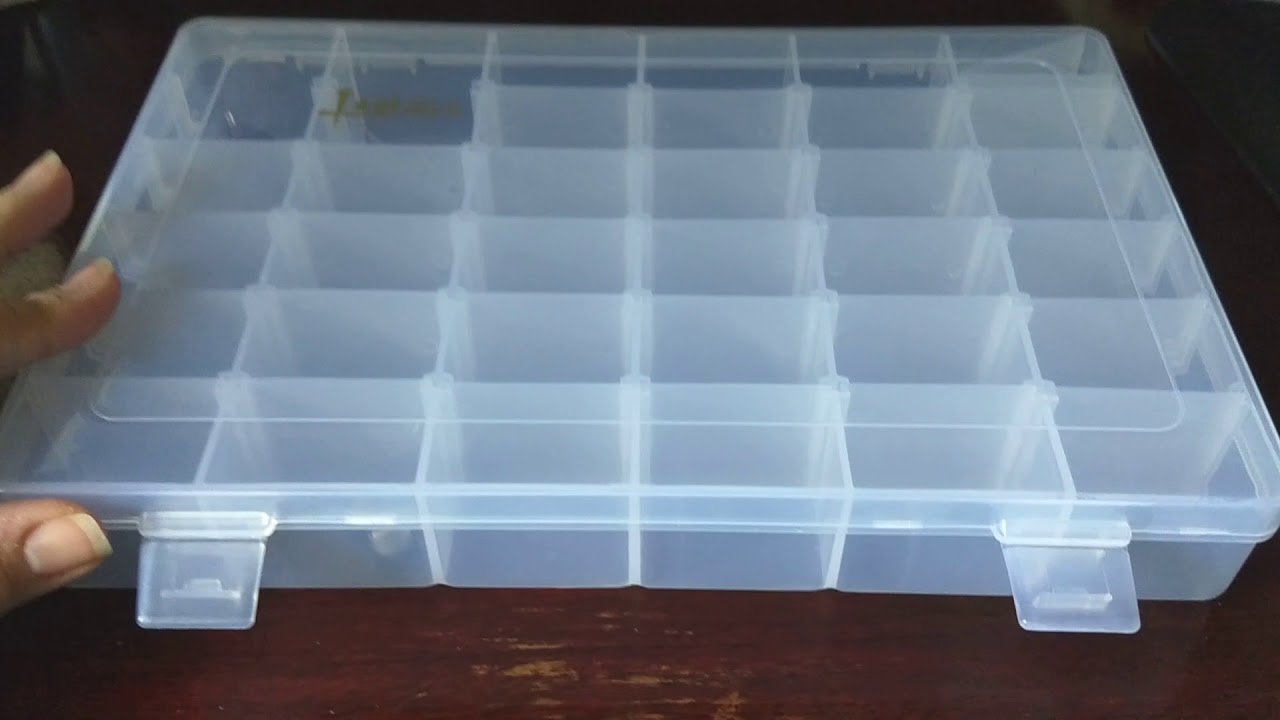 Lasten 36 Grids Plastic Organizer Compartment Box with Adjustable