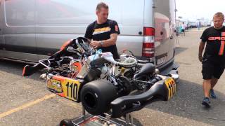 Jos Verstappen test Max's kart - WSK 7 Laghi 13-07-13