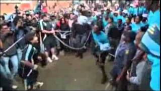 Maradona teaches soccer skills in South Africa