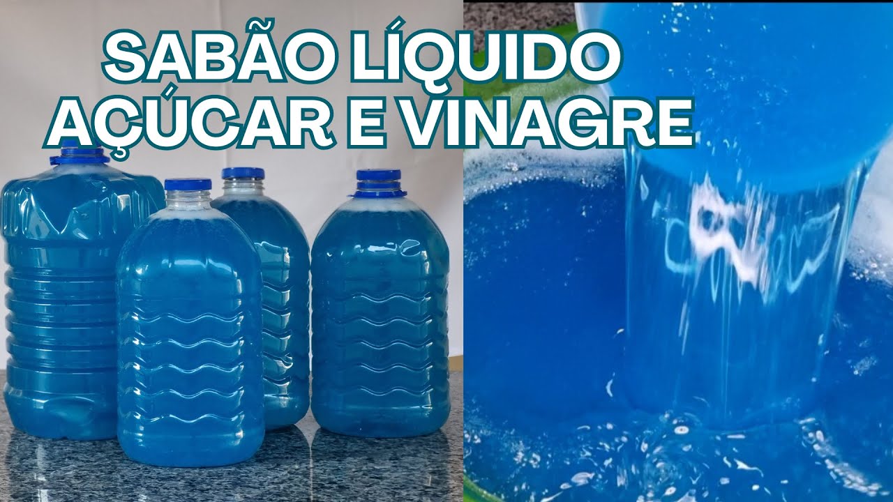 Sabão Liquido com Açúcar e Vinagre