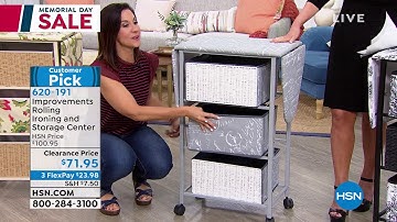 Improvements Rolling Ironing and Storage Center