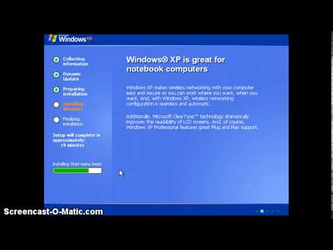 How to install Windows XP Media Center Edition 2005 (Part 1)