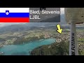 Beautiful bled   arrival to and departure from lescebled ljbl airfield  diesel cessna c172