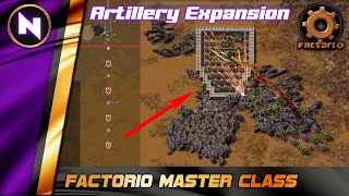 AUTOMATED ARTILLERY EXPANSION | Factorio Master Class | Tutorial/Guide/Howto