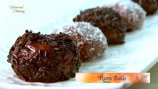 Chocolate rum balls - ball ...