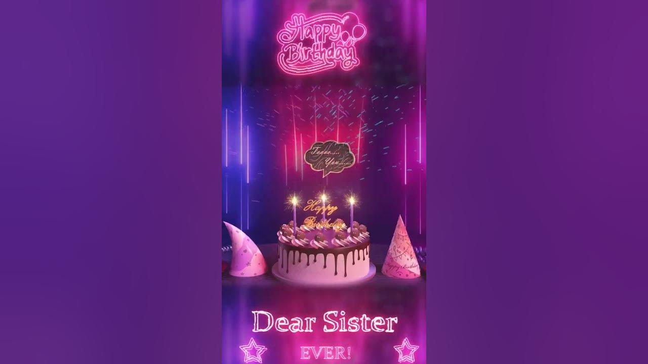 Happy Birthday song to you Dear Sister#shorts#Trending#Whatsapp#