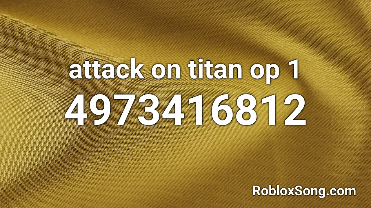 Attack On Titan Op 1 Roblox Id Roblox Music Code Youtube - roblox attack on titan song