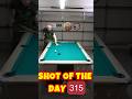 Shot of the Day 315: The Impossible Pool Move 🔥 #pool #trickshot