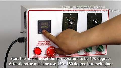 MY04 mini automatic edge banding machine installation video