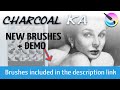 New charcoals in Krita and more! Paper is also included ;)