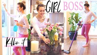 CLEAN WITH ME | CLEANING MOTIVATION &amp; VALENTINES Decorate With Me! Myka Stauffer