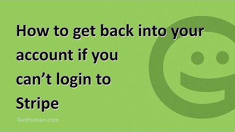 How to get back into your account if you can’t login to Stripe