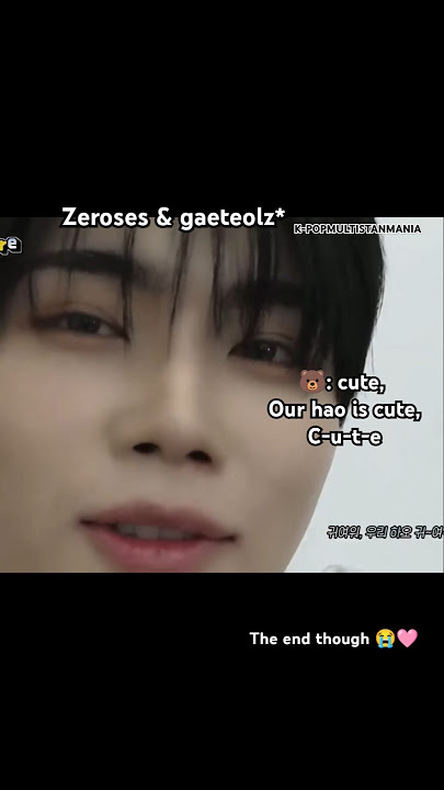 gaeteolz adore hao hyung so much 😭 #zerobaseone #gunwook #gyuvin #zhanghao #kpop #funny #fyp #shorts