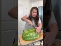 Easy way to cut watermelon 🍉 #momhacks #mom #momtipsandtricks #momtips #watermelon