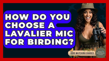 How Do You Choose A Lavalier Mic For Birding? - Bird Watching Diaries