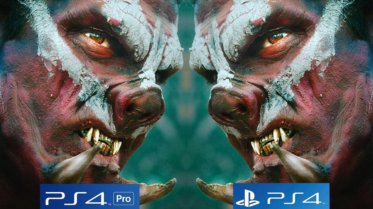 4K] Shadow of Mordor PS4 Pro vs PS4 Graphics Comparison + Analysis 