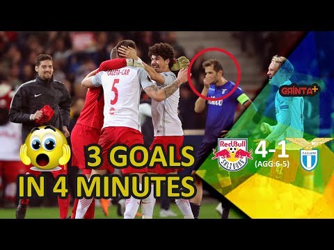 Red Bull Salzburg 4-1(6-5) Lazio | Europa League - Quarter Final - Highlights 12/04/2018 | HD