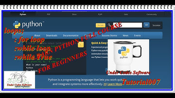 Python Full Course| For Beginners| Tutorial 007 { loops,for loop,while loop in python }