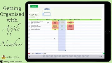 Organising with Apple Numbers - Automated To-Do List: Day 10 (COUNTIF function for progress)