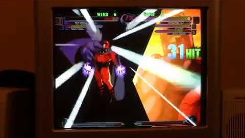 MvC2: Double Assist Combo - Magneto with Psy AAA by Romneto
