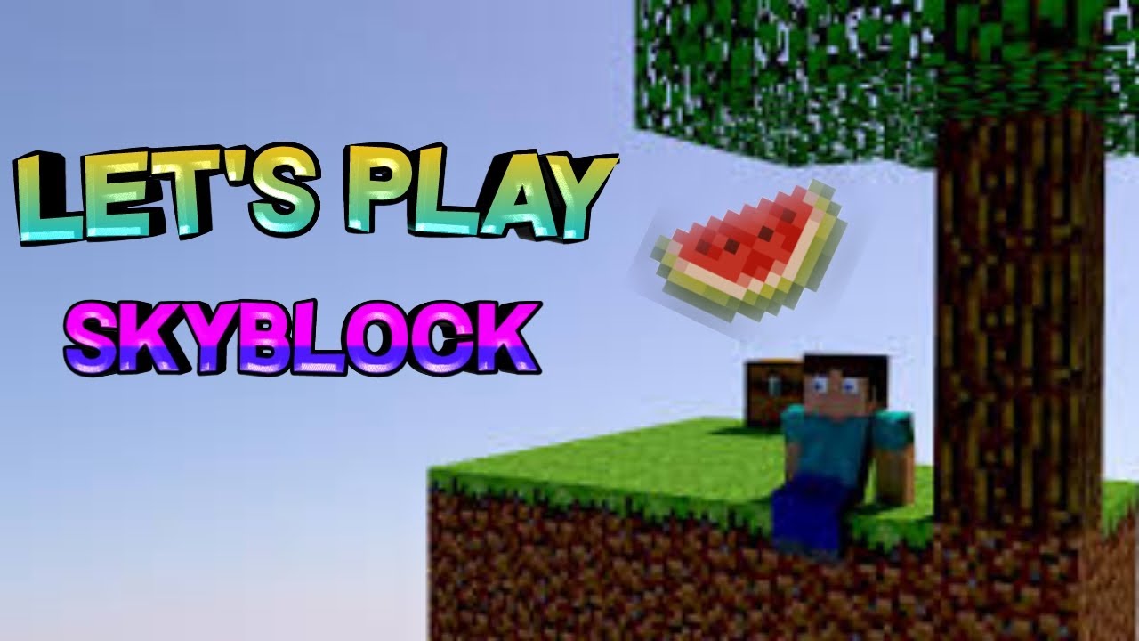 LETS PLAY SKYBLOCK MELON FARM YouTube