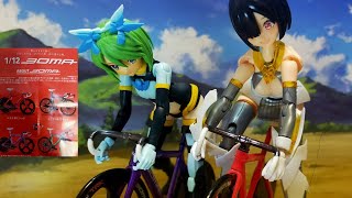 ガチャガチャ １/１２ BOMA 競技用自転車を美少女プラモと組み合わせてみる