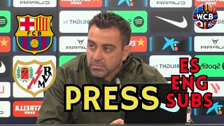 XAVI PRENSA BARCELONA VS RAYO LALIGA J37 | ES + ENG SUBS