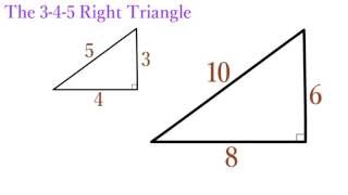 Lesson 12 The 3 4 5 Right Triangle Simplestep Learning Youtube