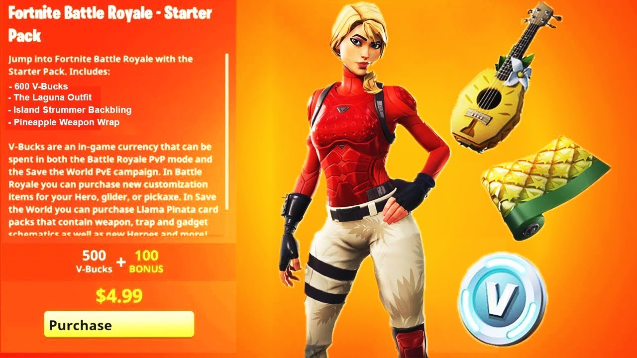 New Fortnite Starter Pack Available, Gets You V-Bucks And A Skin