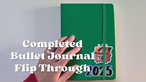 Completed bullet journal flip through | leuchtturm1917 | minimal planner | Nicole makes plans