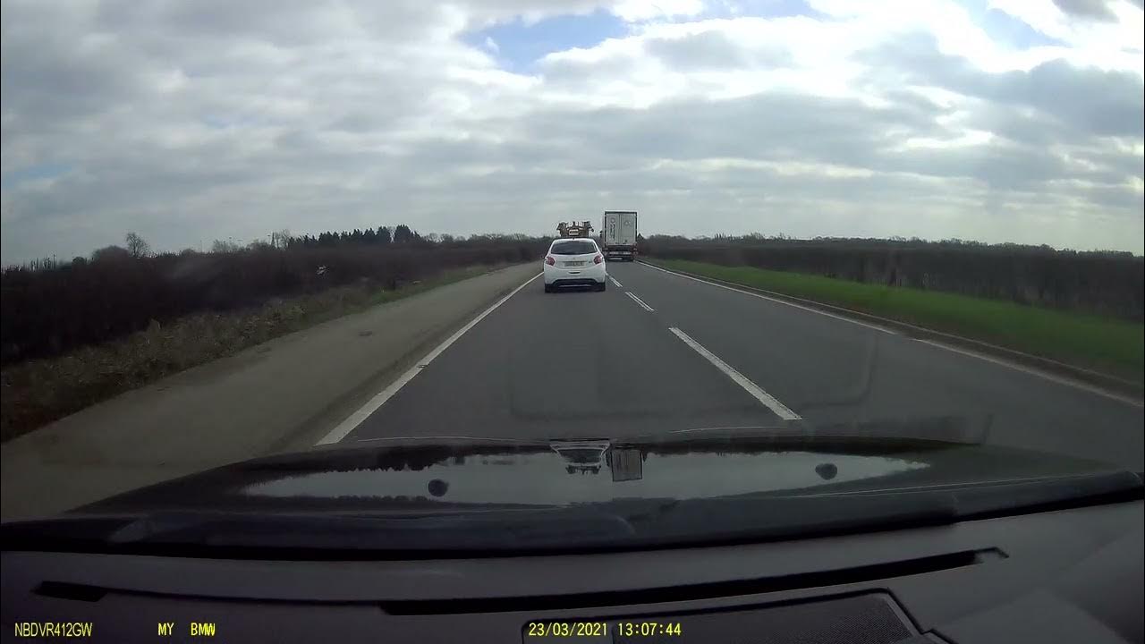 HGV dangerous overtake of a tractor YouTube