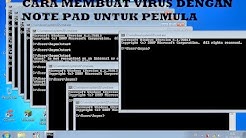 Cara Membuat Virus dengan Notepad untuk pemula - Durasi: 5.51. 