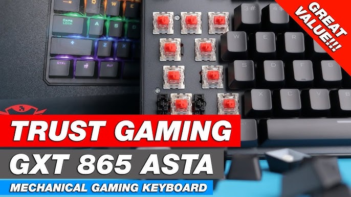 Change Color Modes: GXT 865 ASTA Mechanical Keyboard - YouTube