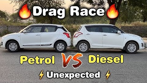 Drag Race: Swift Petrol vs Swift Diesel🔥 Old Swift vs New Swift 😱Diesel Vs Petrol Car Drag Race