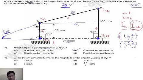 solutions to GATE problems using instantaneous centre method of mechanisms-part2