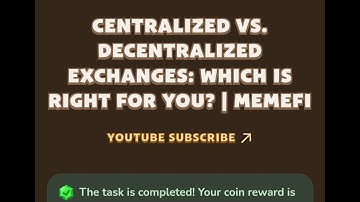 CENTRALIZED VS. DECENTRALIZED EXCHANGES: WHICH IS RIGHT FOR YOU? | MEMEFI New Video Code
